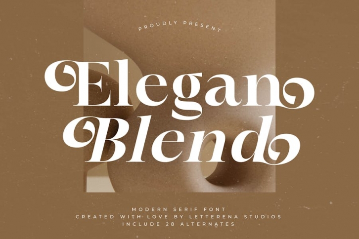Elegan Blend Modern Serif Font Font Download