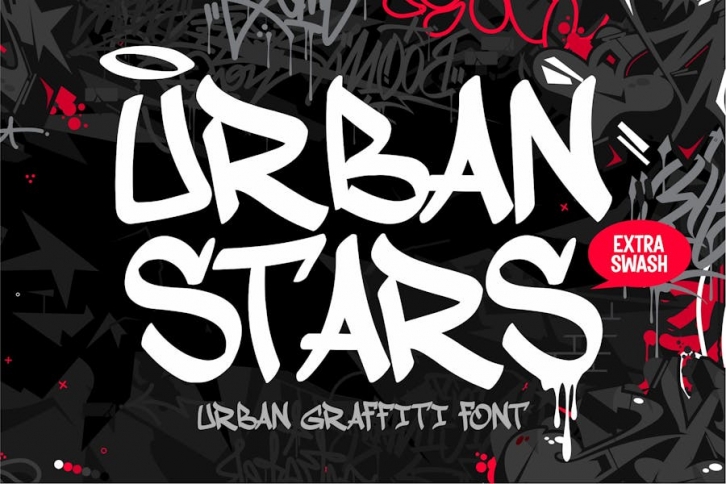 Urban Stars - Graffiti Tag Font Font Download