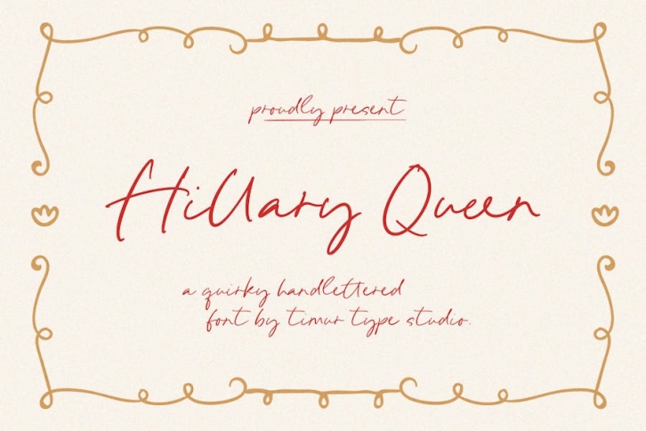 Hillary Queen - Quirky Handlettered Font TT Font Download