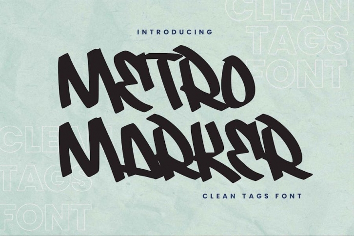 Metro Marker - Clean Tags Font Font Download