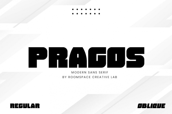 Pragos - Logo Headline Modern Fonts Font Download