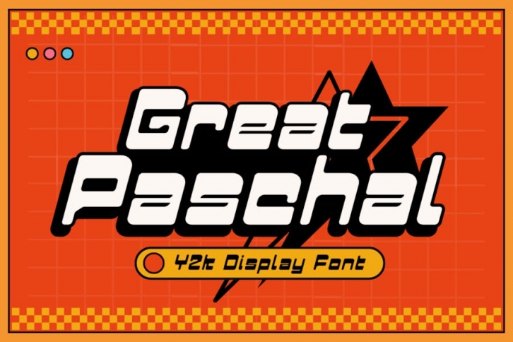 Great Paschal - Y2k Display Font Font Download