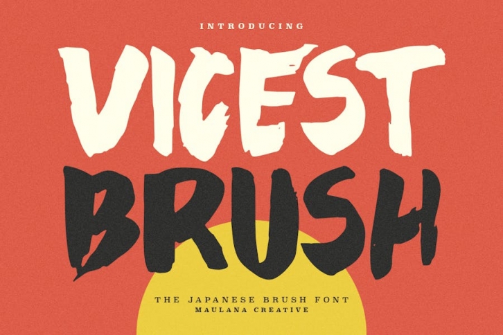 Vicest Japanese Brush Font Font Download