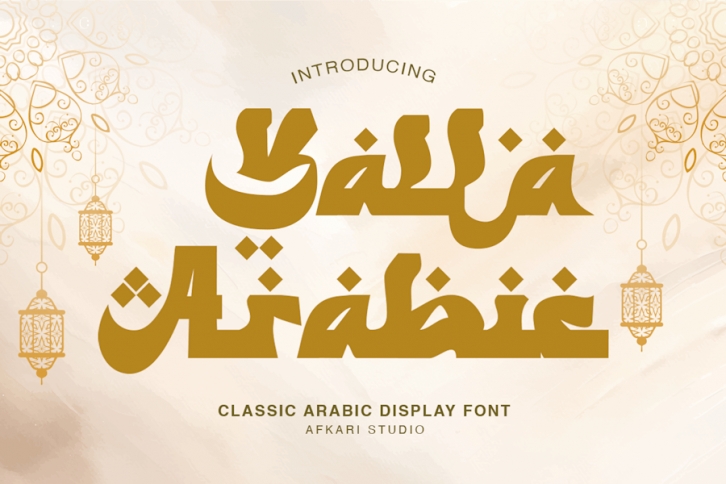 Yalla Arabic - Classic Arabic Display Font Font Download