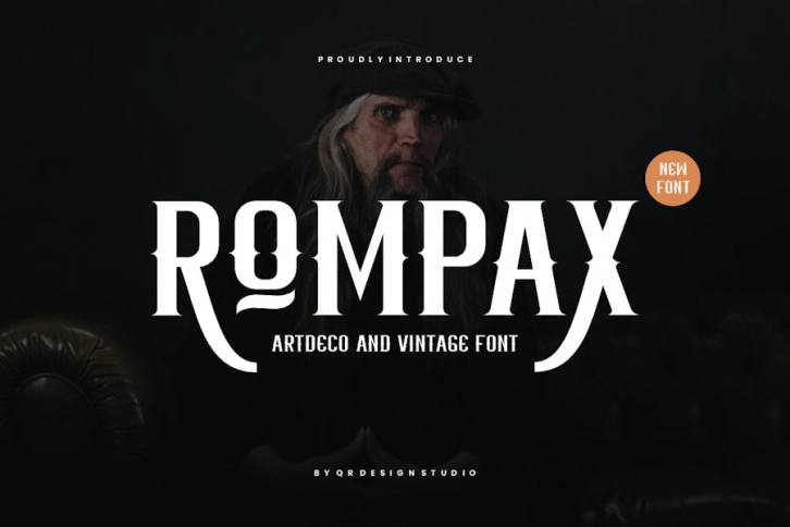 Rompax - Artdeco & Rustic Font Font Download