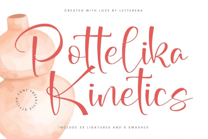 Pottelika Kinetics Freestyle Stylish Font Font Download