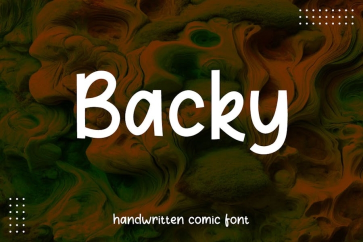 Backy - Clean Comic Font Font Download