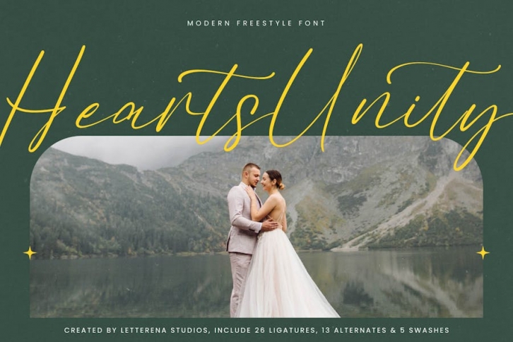Hearts Unity Modern Freestyle Font Font Download