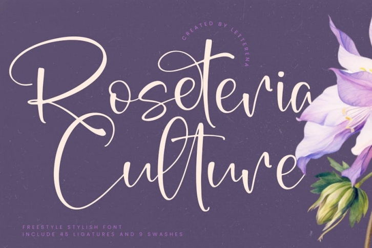 Roseteria Culture Freestyle Stylish Font Font Download