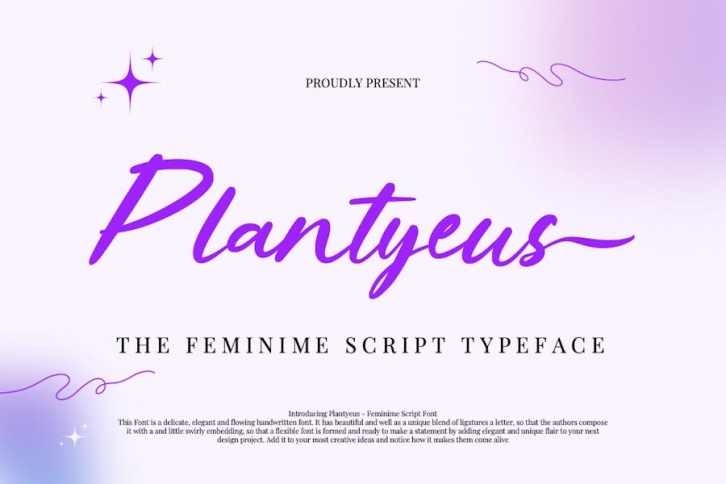 Plantyeus - Feminime Script Font Font Download