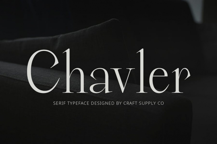 Chavler – Serif Typeface Font Download