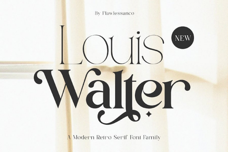 Louis Walter Retro Serif Font Family Font Download