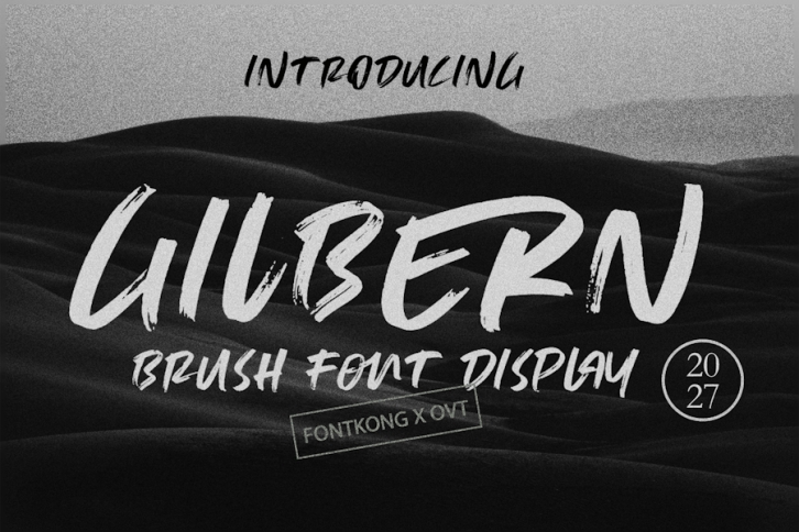 Gilbern - Brush Font Display Font Download