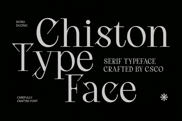 Chiston – Serif Typeface Font Download