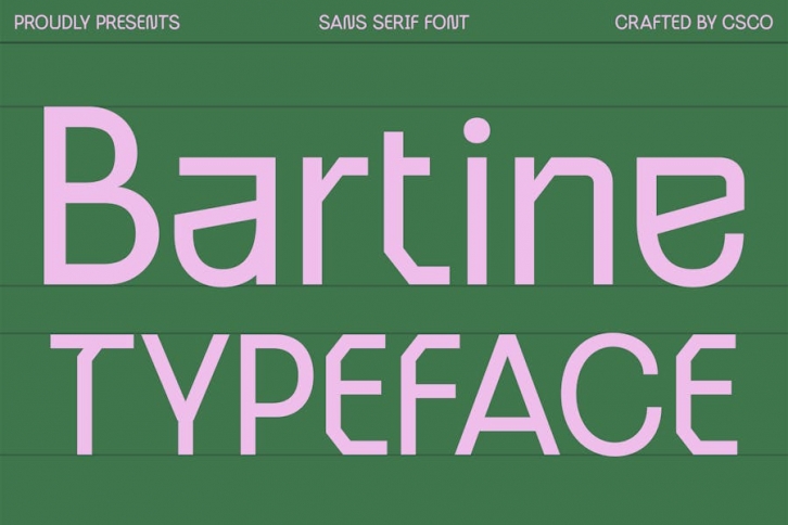 Bartine – Industrial Font Font Download