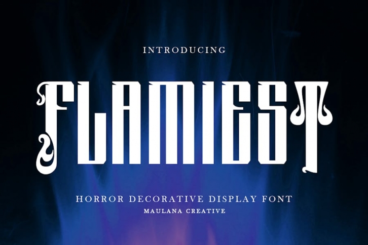 Flamiest Horror Display Font Font Download