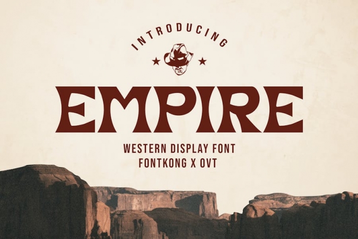 Empire - Western Display Font Font Download