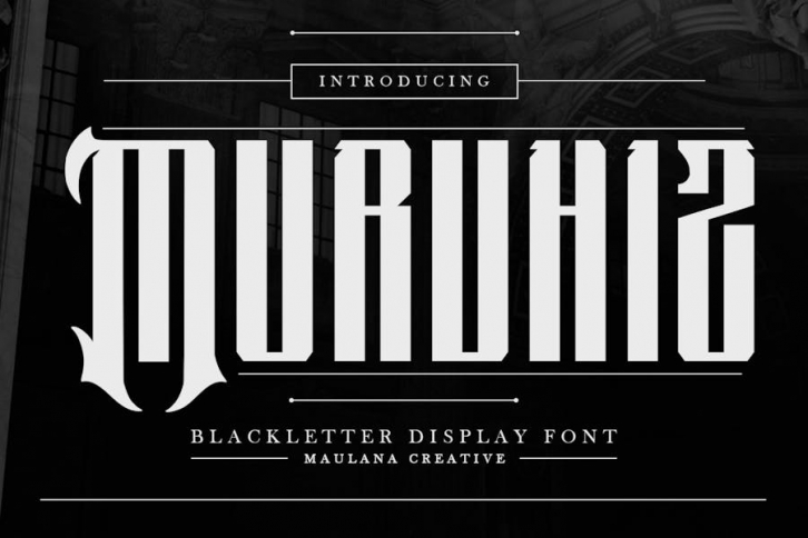 Murvhiz Blackletter Display Font Font Download