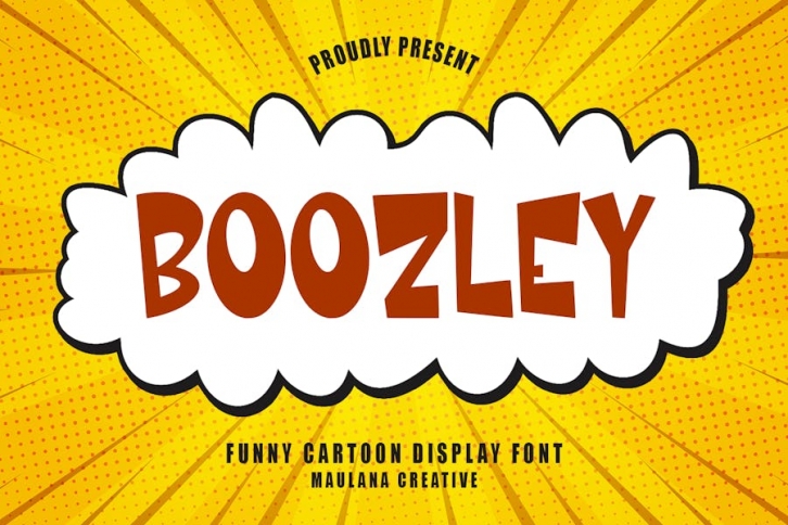 Boozley Cartoon Display Font Font Download