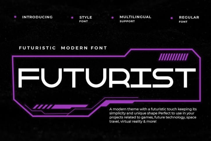 Futurist - Futuristic Modern Font Font Download