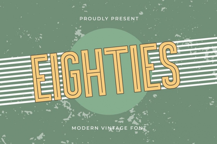 Eighties - Modern Vintage Font Font Download