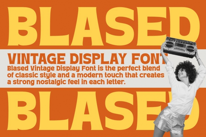 Blased - Retro Display Font Font Download