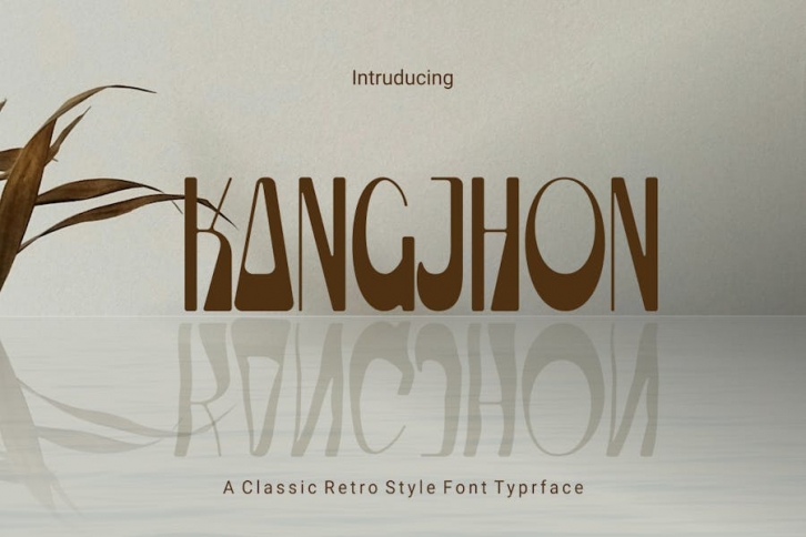 KANGJHON - Classic Retro Typeface Font Download