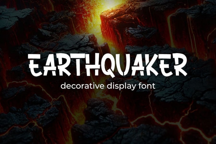 Earthquaker - Display Font Font Download