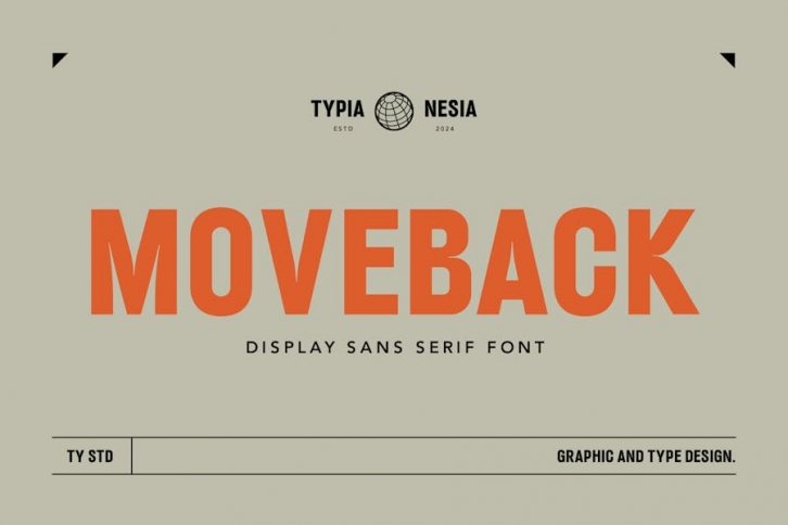 Moveback - Display Sans Condensed Font Font Download