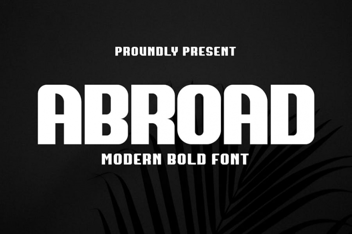 Abroad Bold Display Font Download