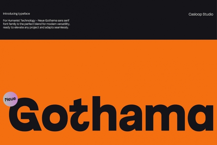 Neue Gothama - Gen Z Helve Grotesk Roman & Oblique Font Download