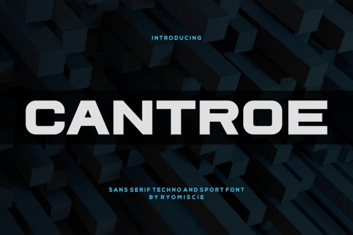 Cantroe - Techno And Sport Font Font Download