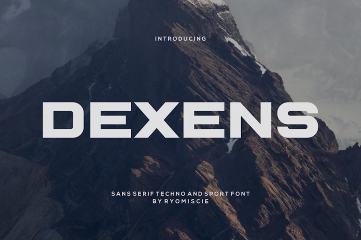 Dexens - Techno And Sport Font Font Download