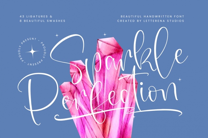 Sparkle Perfection Handwritten Font Font Download