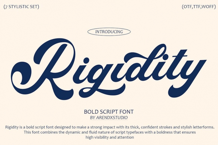Rigidity - Bold Script Font Font Download
