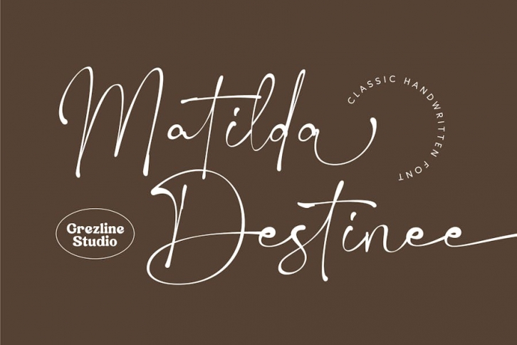 Matilda Destinee - Handwritten Script Font Font Download