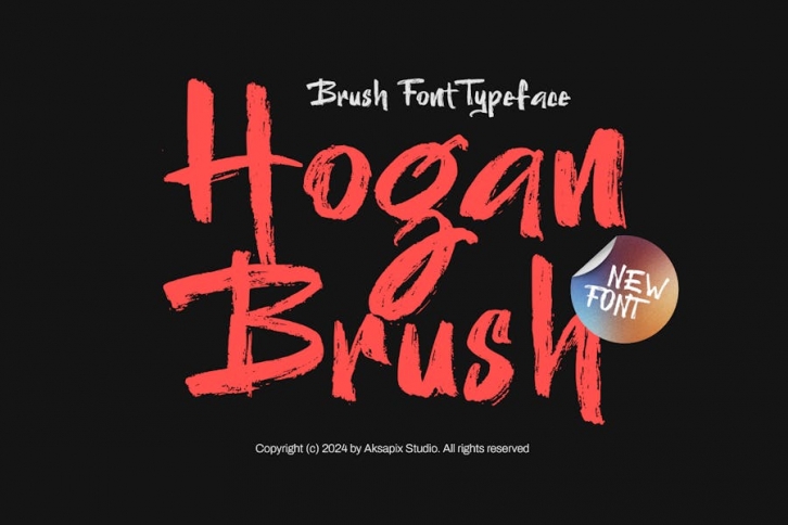 Hogan Brush - Brush Font Typeface Font Download