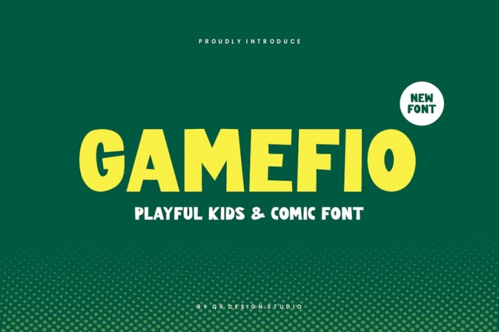 Gamefio - Playful Kids & Comic Font Font Download