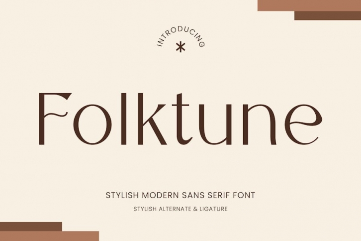 Folktune - Stylish Sans Serif Font Font Download