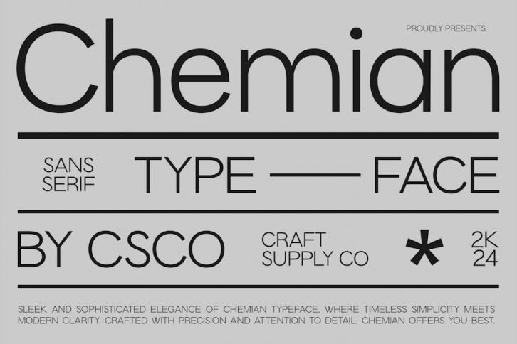 Chemian – Modern Font Font Download