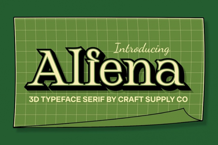 Alfena 3D Font Download