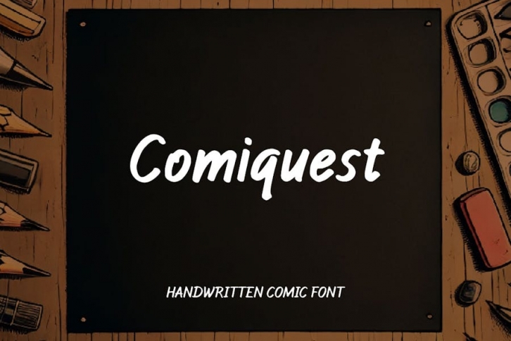 Comiquest - Handwritten Comic Font Font Download