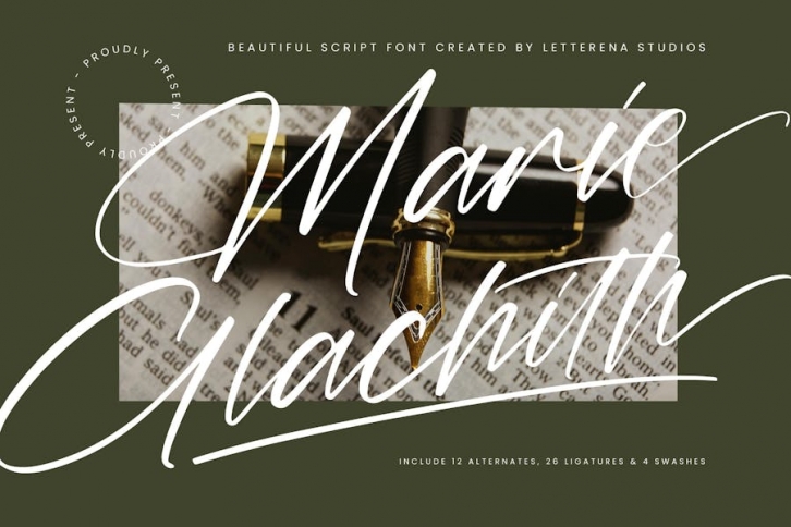 Marie Glachith Script Font Font Download