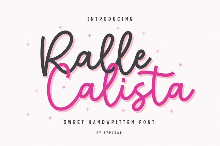 Ralle Calista - Sweet Handwritten Script Font Font Download