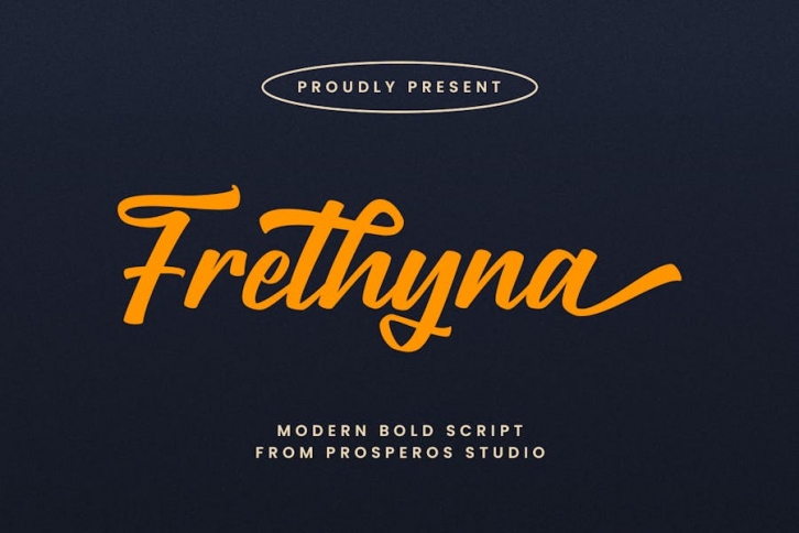 Frethyna - Script Font Font Download