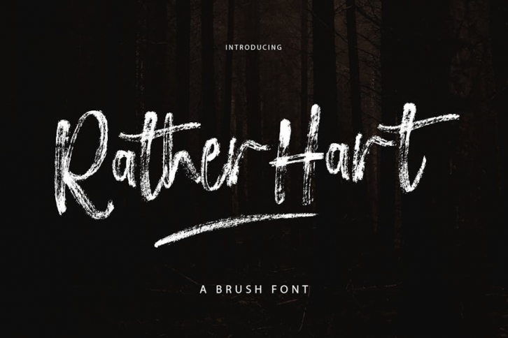 Rather Hart Brush Font Download