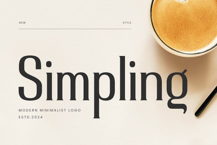 Simpling Minimalist Font Font Download