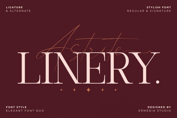 Astrite Linery - Font Duo Font Download