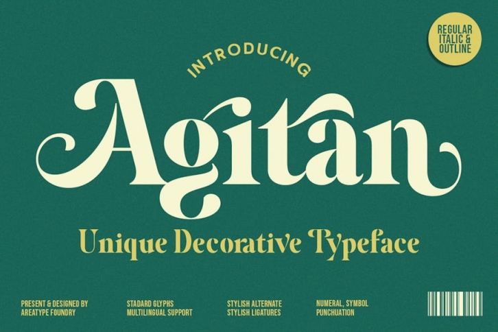 Agitan - Modern Luxury Serif Font Download