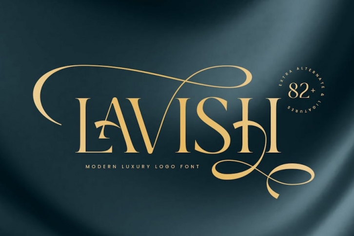 Lavish - Modern Luxury Logo Font Font Download